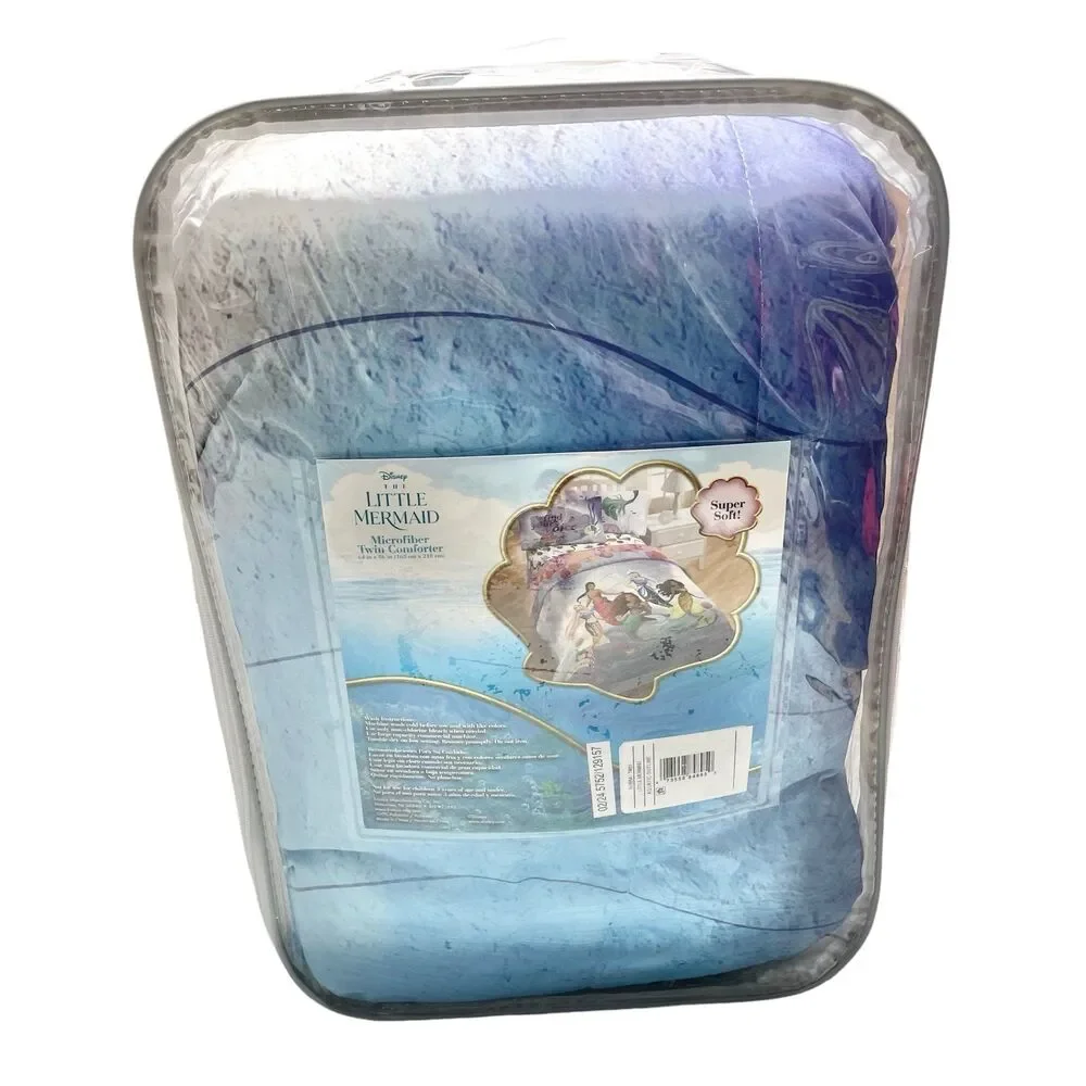 Disney The Little Mermaid Kids' live action girls comforter  twin seashells